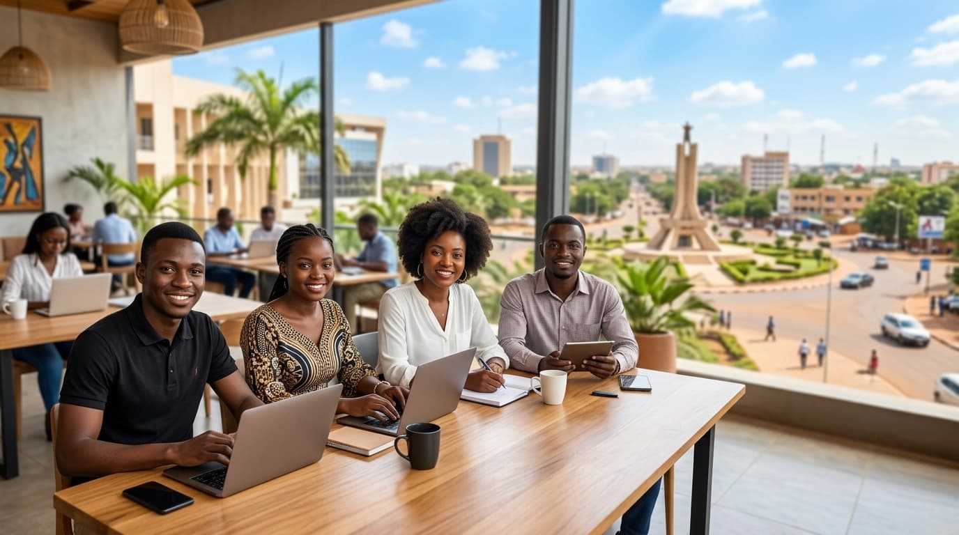 Illustration éditoriale pour GLOMAX Groupe : environnement industriel, flux logistiques et équipements professionnels.